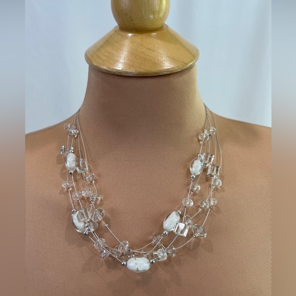 CG Stamped Multi Layered Beaded‎ Necklace